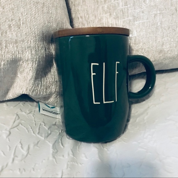 FIRM Rae Dunn Green Elf Mug with Coaster Lid - Picture 2 of 5